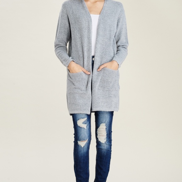 Light Gray cardigan - Picture 3 of 4